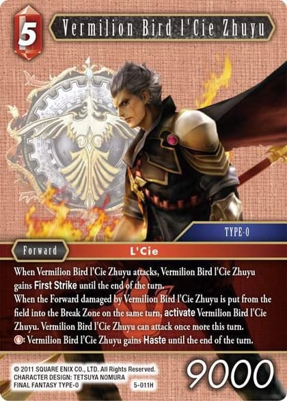 Vermilion Bird l'Cie Zhuyu, Opus V 5-011H