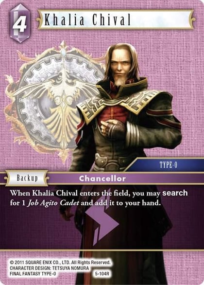 Khalia Chival, Opus V 5-104R