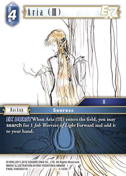 Aria (III) EX, Opus V 5-123H