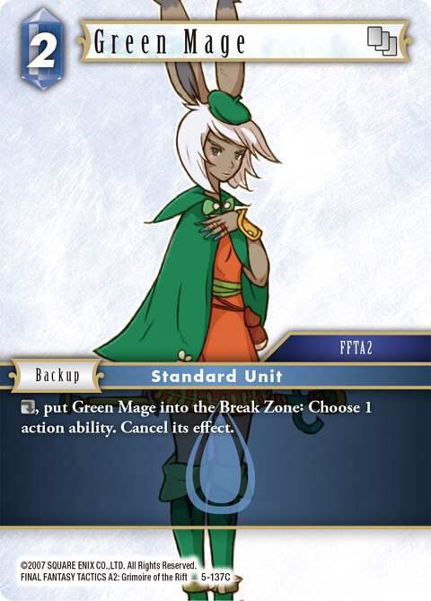 Green Mage, Opus V 5-137C