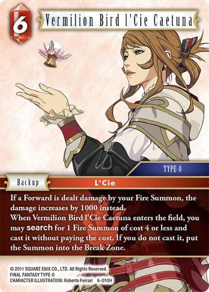 Vermilion Bird l'Cie Caetuna, Opus VI 6-010H