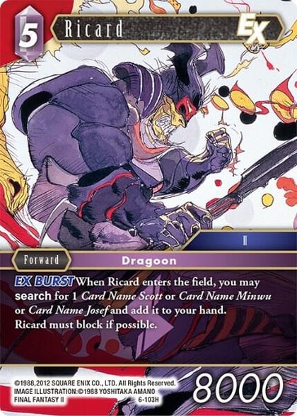 Ricard, Opus VI 6-103H