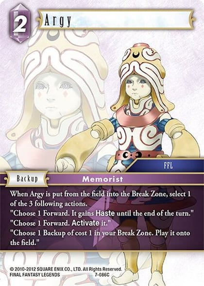 Argy, Opus VII 7-086C