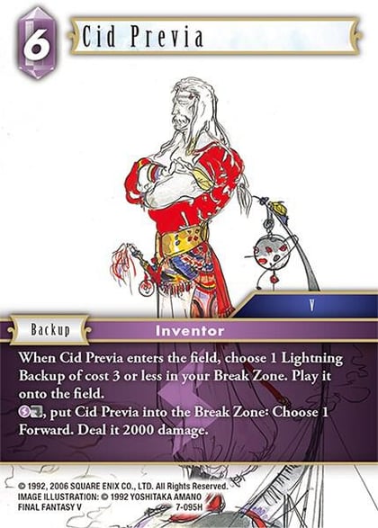 Cid Previa, Opus VII 7-095H