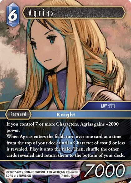 Agrias, Opus VII 7-106L