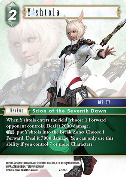 Y'shtola, Opus VII 7-136S