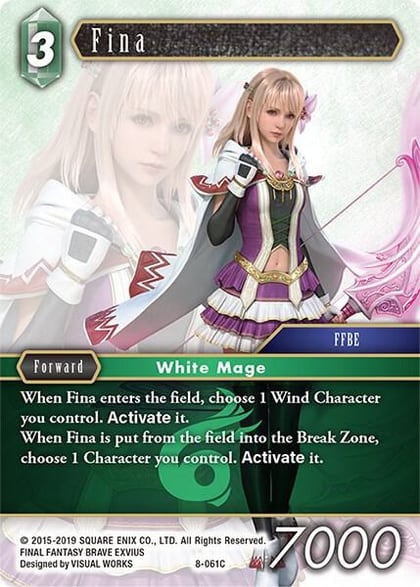 Fina (Common), Opus VIII 8-061C
