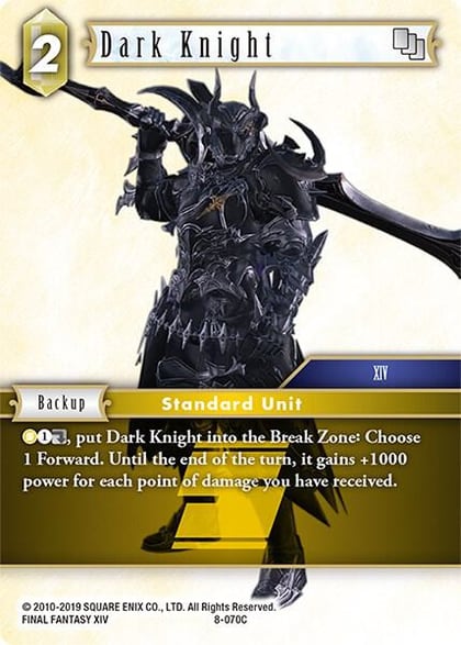Dark Knight, Opus VIII 8-070C