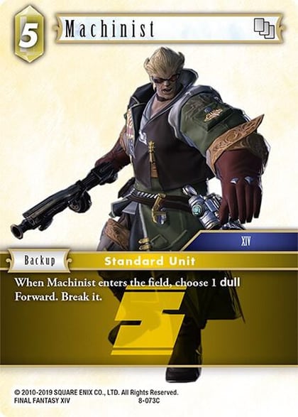 Machinist, Opus VIII 8-073C