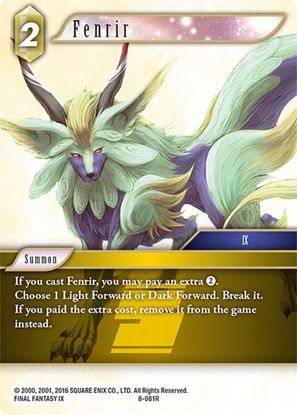 Fenrir, Opus VIII 8-081R