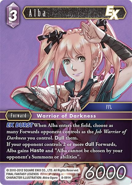 Alba EX, Opus VIII 8-091H