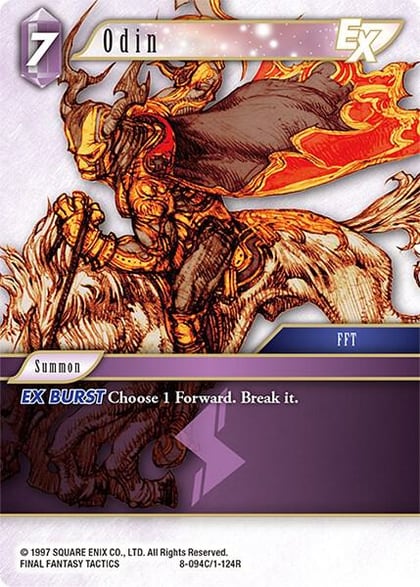 Odin EX, Opus VIII 8-094C/1-124R