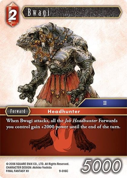 Bwagi, Opus IX 9-016C