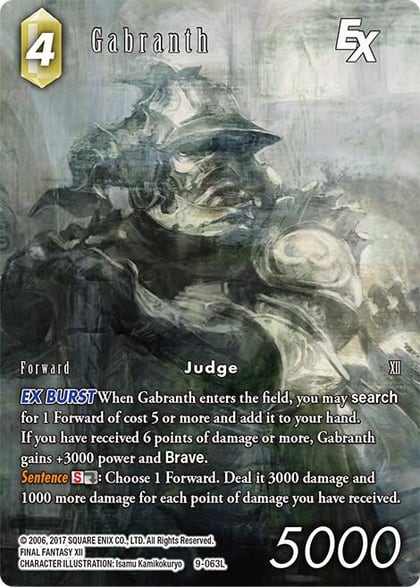Gabranth EX (Full Art), Opus IX 9-063L