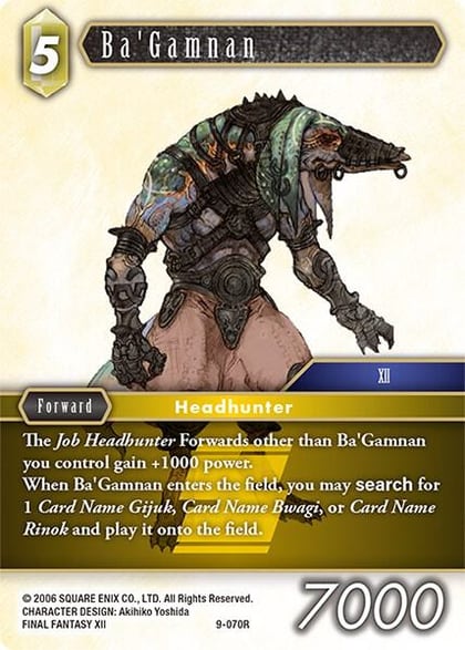 Ba'Gamnan, Opus IX 9-070R