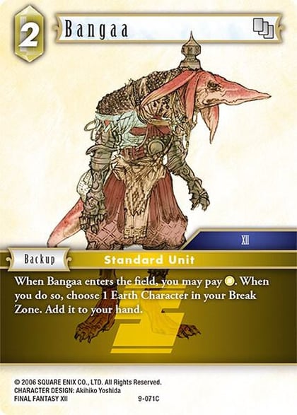 Bangaa, Opus IX 9-071C