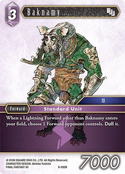 Baknamy, Opus IX 9-092R
