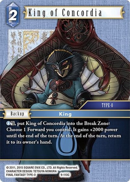 King of Concordia, Opus IX 9-110C