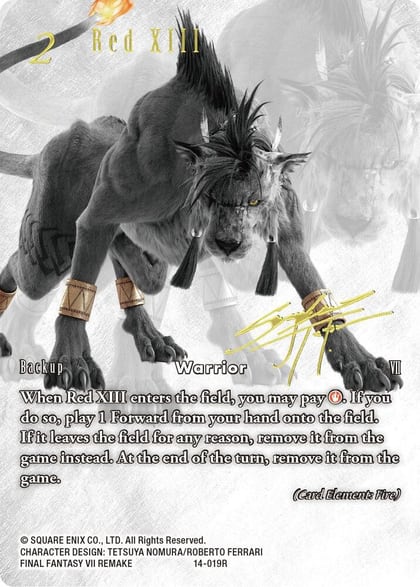 Red XIII (Noir Promo), FF: Promo Cards 14-019R