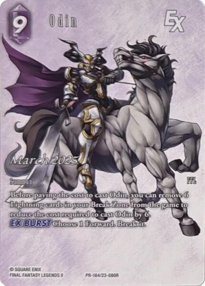 Odin EX (Full Art), FF: Promo Cards 23-080R