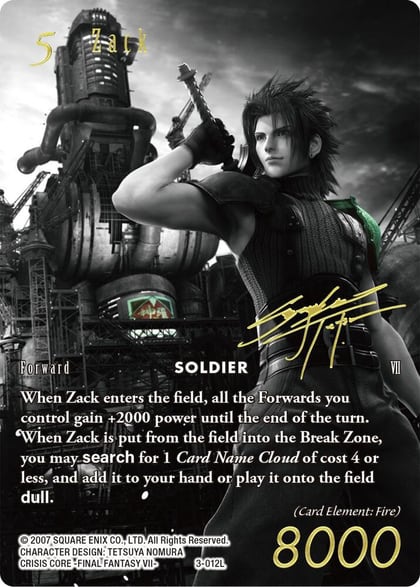 Zack (Noir Promo), FF: Promo Cards 3-012L