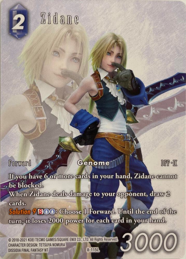 Zidane - 8-115L (Full Art), FF: Promo Cards 8-115L