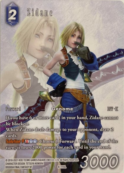 Zidane - 8-115L (Full Art), FF: Promo Cards 8-115L