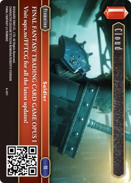 Cloud - A-001, FF: Promo Cards A-001