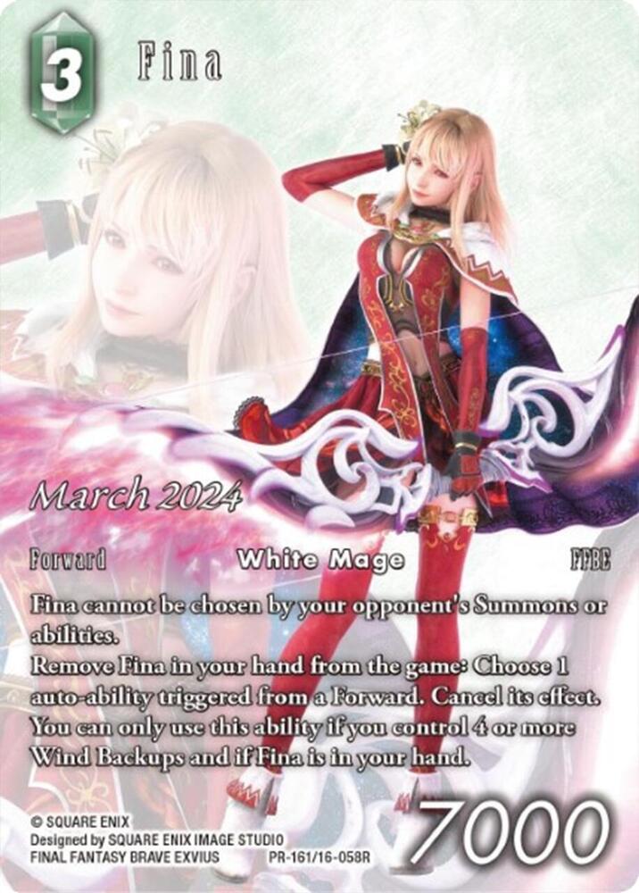 Fina (March 2024), FF: Promo Cards PR--161/16-058R