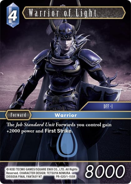 Warrior of Light (Water), FF: Promo Cards PR-020/1-155R