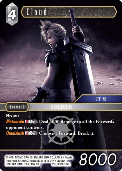Cloud (Legend), FF: Promo Cards PR-021/1-182L