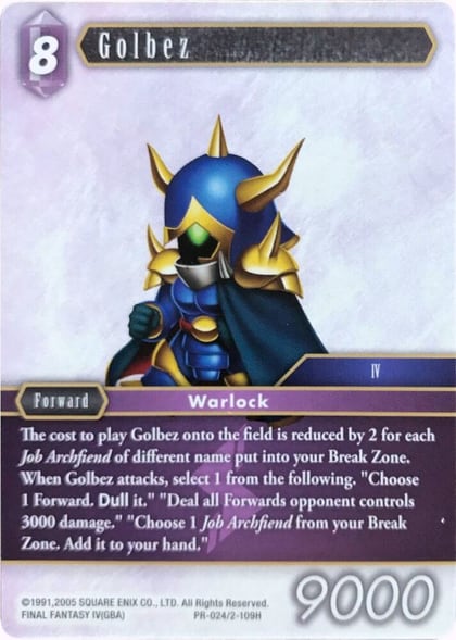 Golbez (Alternate Art Promo), FF: Promo Cards PR-024/2-109H