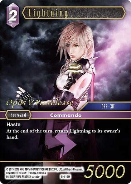 Lightning (Prerelease Promo), FF: Promo Cards PR-027/5-116H