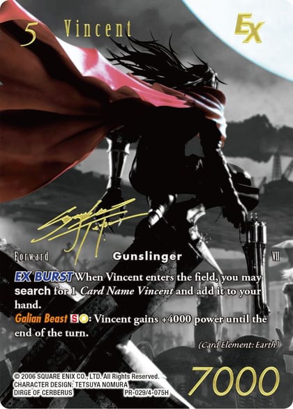 Vincent EX (Noir Promo), FF: Promo Cards PR-029/4-075H