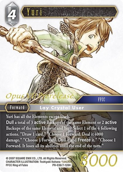 Yuri (Prerelease Promo), FF: Promo Cards PR-036/7-128H