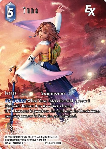 Yuna EX, FF: Promo Cards PR-041/1-176H