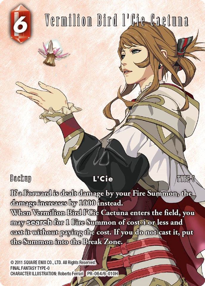 Vermilion Bird l'Cie Caetuna, FF: Promo Cards PR-064/6-010H