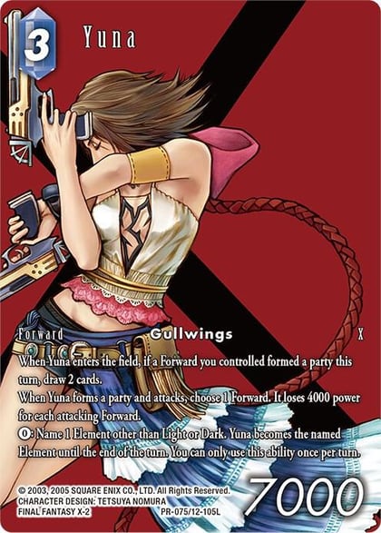 Yuna (Buy A Box Promo), FF: Promo Cards PR-075/12-105L