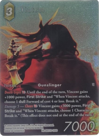 Vincent - PR-081/11-135S, FF: Promo Cards PR-081/11-135S