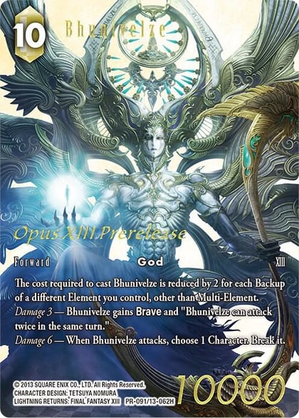 Bhunivelze - PR-091/13-062H (Prerelease Promo), FF: Promo Cards PR-091/13-062H