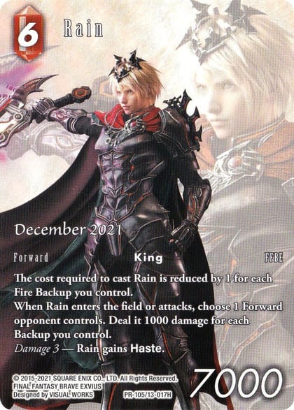 Rain (December 2021), FF: Promo Cards PR-105/13-017H
