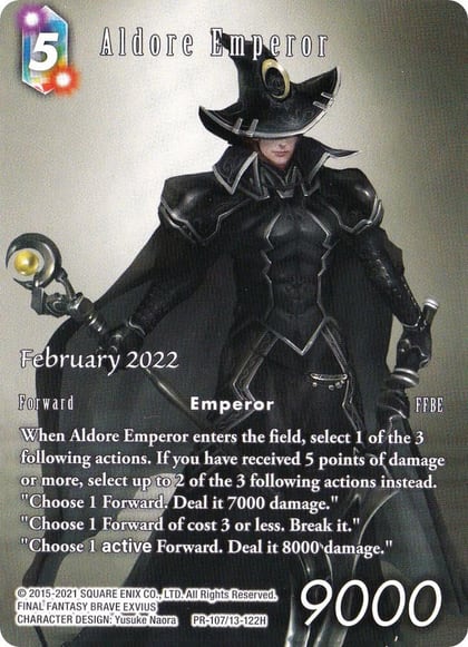 Aldore Emperor, FF: Promo Cards PR-107/13-122H