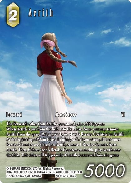 Aerith (Buy A Box Promo), FF: Promo Cards PR-112/16-067L