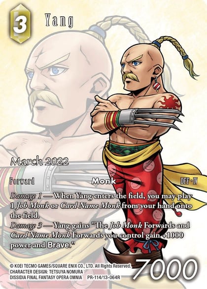 Yang (March 2022), FF: Promo Cards PR-114/13-064R
