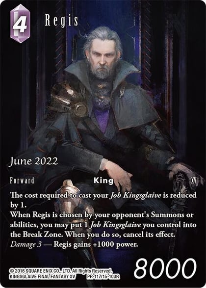 Regis (Full Art) (June 2022), FF: Promo Cards PR-117/15-103R