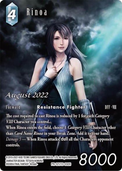 Rinoa (Full Art) (August 2022), FF: Promo Cards PR-121/13-032H