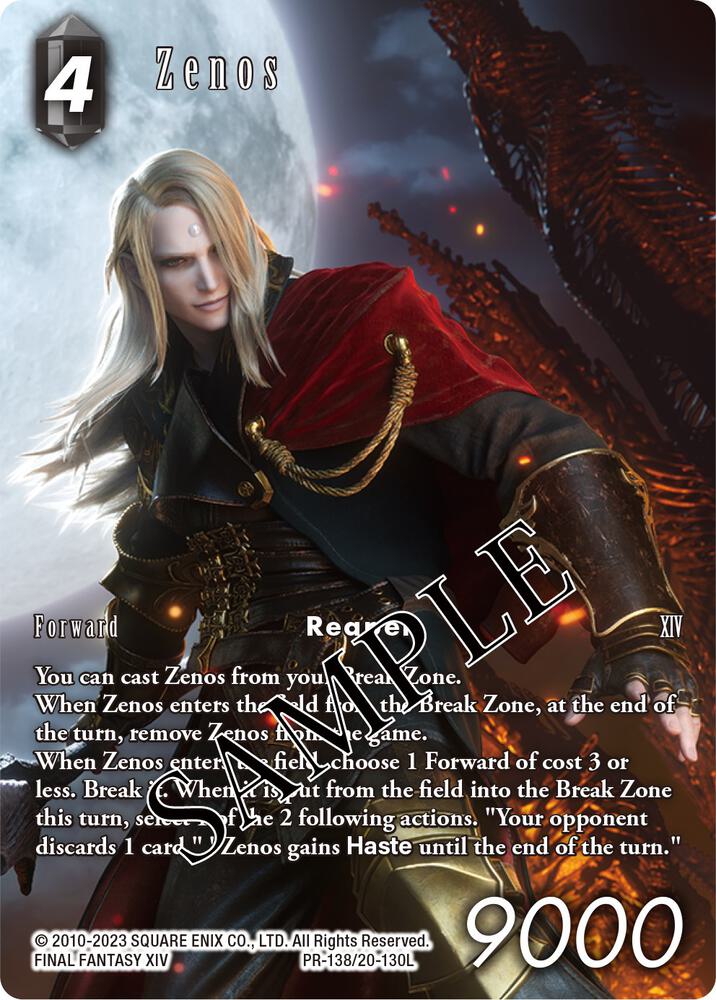 Zenos, FF: Promo Cards PR-138/20-130L