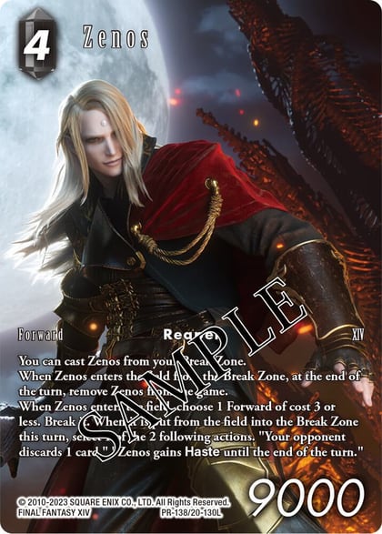 Zenos, FF: Promo Cards PR-138/20-130L