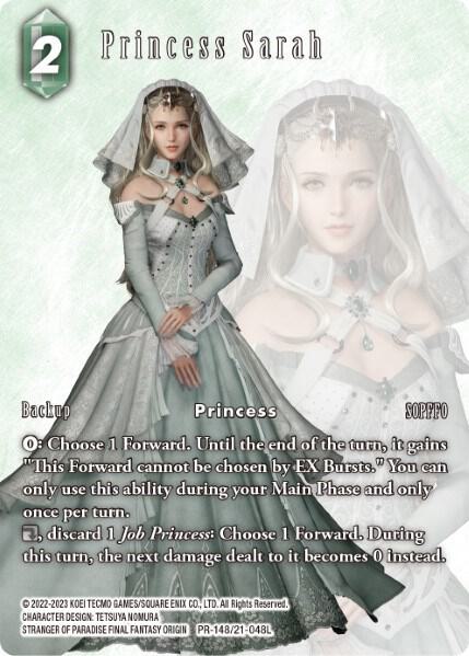 Princess Sarah, FF: Promo Cards PR-148/21-048L