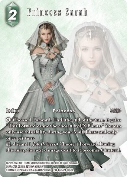 Princess Sarah, FF: Promo Cards PR-148/21-048L